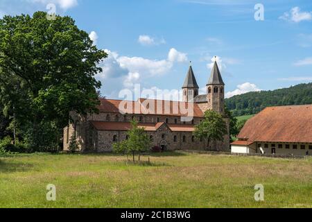 Das Kloster Bursfelde in Hann. Kloster Bursfelde in Hann. Münden, Niedersachsen, Deutschland Stockfoto