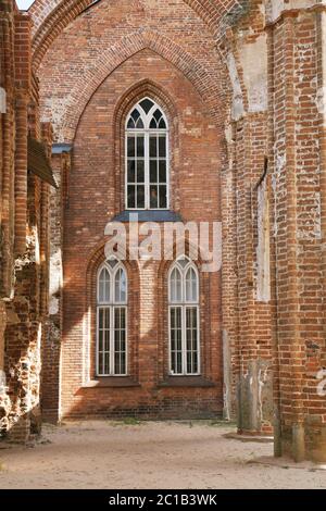 Ruinen der Kathedrale von Tartu Stockfoto