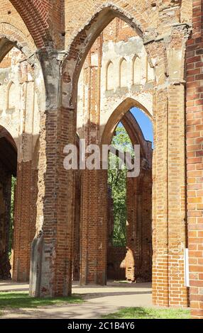 Ruinen der Kathedrale von Tartu Stockfoto