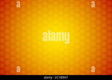 Vektor abstrakter orangefarbener Hintergrund. Wabenverzierung. Stock Vektor