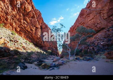 Simpsons Gap in der Nähe von Alice Springs in Australien Stockfoto