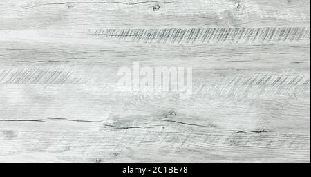 Hellweiß gewaschene weiche Holzstruktur Oberfläche als Hintergrund. Grunge weiß getüncht lackierte Holzplanken Tabelle Muster Draufsicht. Stockfoto