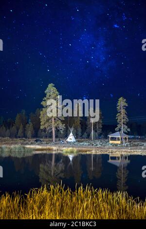 USA, Utah, Bryce Canyon, Tipi im Ruby's Inn Stockfoto