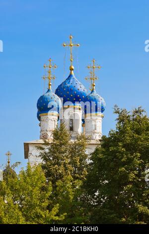 Kirche unserer Lieben Frau von Kasan in Kolomenskoe - Moskau Russland Stockfoto