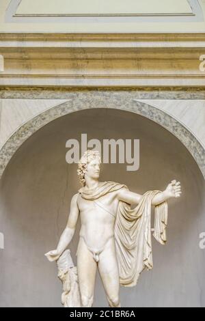 Apolo di Belvedere Skulptur Stockfoto