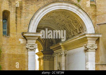 Vatikanmuseum Arc Building Stockfoto