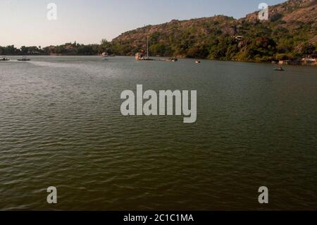 Nakki Lake ist ein See, der in der indischen Bergstation des Mount Abu Stockfoto