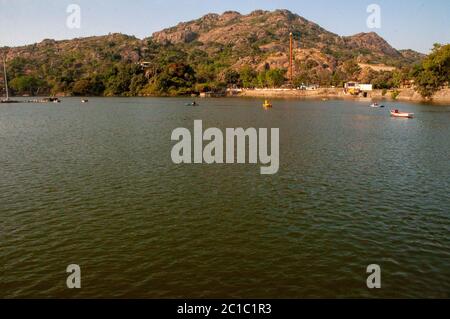 Nakki Lake ist ein See, der in der indischen Bergstation des Mount Abu Stockfoto
