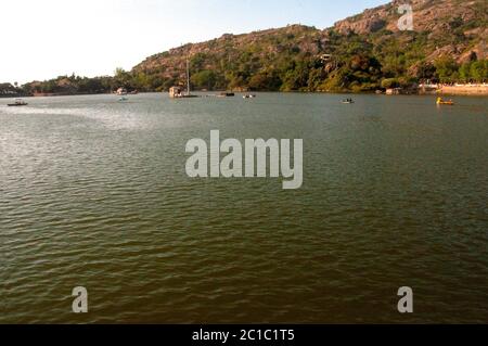 Nakki Lake ist ein See, der in der indischen Bergstation des Mount Abu Stockfoto