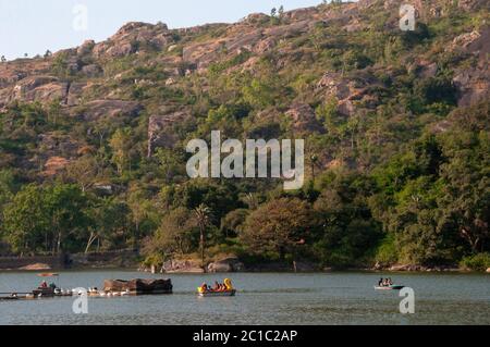 Nakki Lake ist ein See, der in der indischen Bergstation des Mount Abu Stockfoto