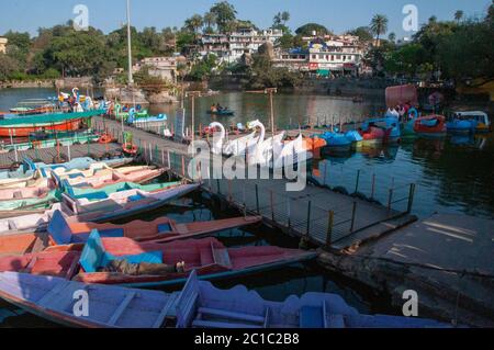 Nakki Lake ist ein See, der in der indischen Bergstation des Mount Abu Stockfoto