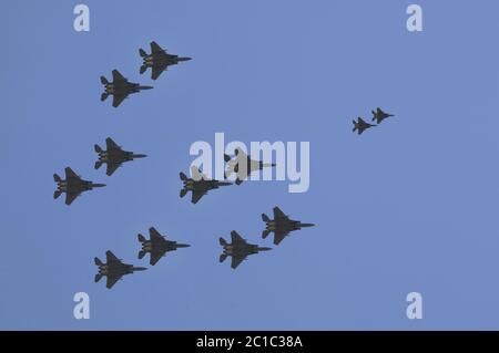 US Air Force F 15 Stockfoto