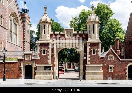 Die ehrenvolle Gesellschaft von Lincolns Inn London Großbritannien Stockfoto