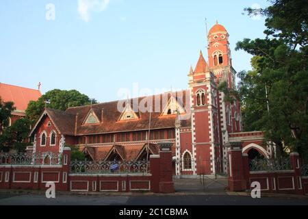 Ayyankali Town Hall, auch bekannt als VJT Hall, ist ein Rathaus in Thiruvananthapuram, Kerala, Indien Stockfoto