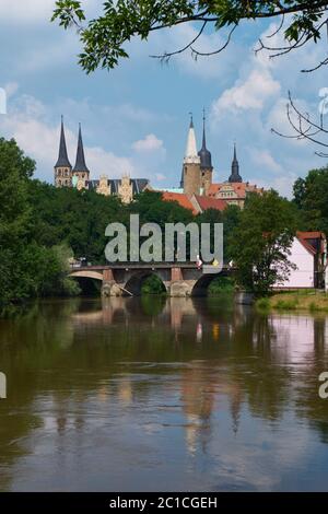 Schloss Merseburg und Dom, Sachsen-Anhalt, Deutschland Stockfoto