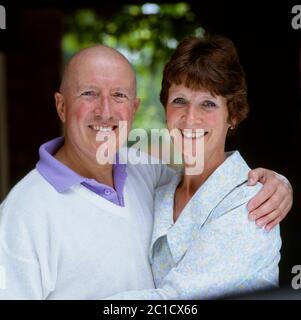 Der verstorbene Entertainer Roy Castle und seine Frau Fiona. Roy war berühmt für Record Breakers Stockfoto