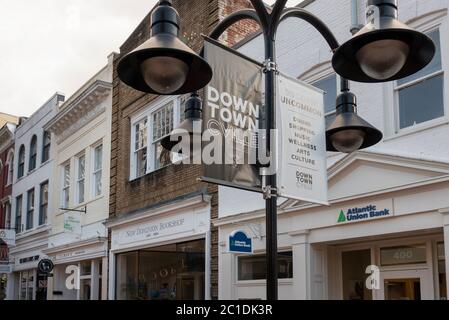 Downtown Mall in Charlottesville VA Stockfoto