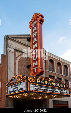 Downtown Mall in Charlottesville VA Stockfoto