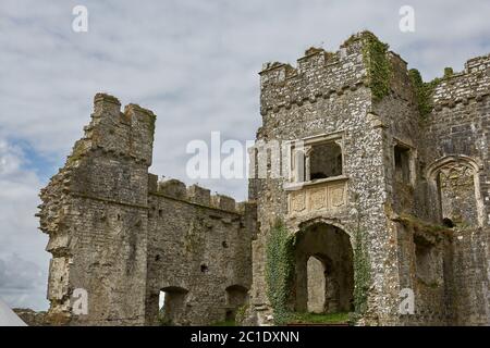 Carew Castle in Pembrokeshire, Wales, England, Großbritannien Stockfoto