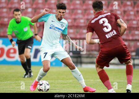 Florinel Coman während des Spiels zwischen CFR Cluj und FCSB in der Play-off der ersten Liga Rumäniens am 14. Juni 2020 in Cluj-Napoca, Rumänien. (Foto von Paul Ursachi/MB Media) Stockfoto