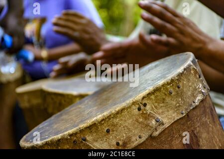 Afro-brasilianische kulturelle Manifestation Stockfoto