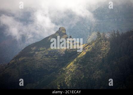 Anzeigen der Pass Boca da encumeada auf der Insel Madeira. Portugal Stockfoto