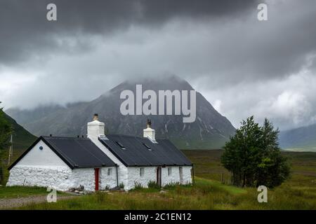 Black Rock Cottage Glencoe Highlands Schottland Stockfoto