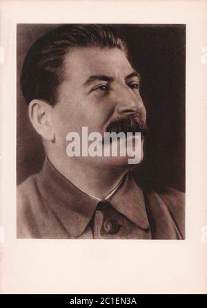 Joseph Stalin. Joseph Stalin (1878 - 1953) war ein georgischer Revolutionär und Sowjetrepolitiker, der die Sowjetunion von Mitte der 1920er Jahre bis 1953 leitete Stockfoto