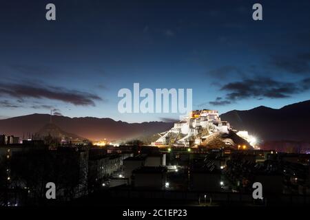 potala Palast in tibet Stockfoto