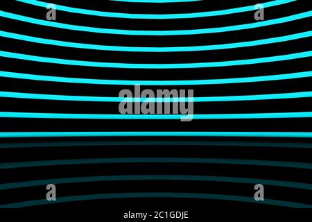 3d Rendering, leuchtende vertikale Linien, Neonlichter, abstrakter psychedelischer Hintergrund Stockfoto