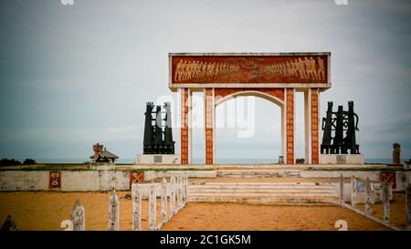 Architektur Bogen Tür der Rückkehr, Ouidah, Benin Stockfoto