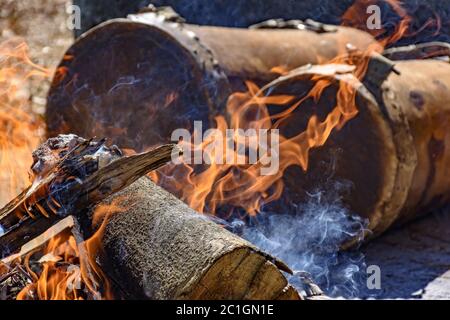 Ethnische Trommeln in religiösen Fest Stockfoto