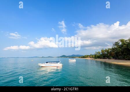 Meer am Na Phralan Strand auf Samui Insel Stockfoto