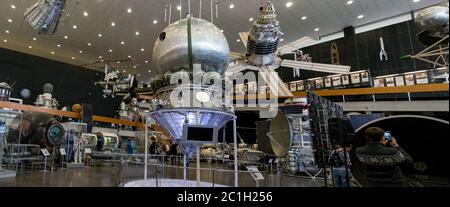 Kaluga, Russland, 17. September 2017: Innenraum des Kosmonautischen Museums in der Stadt Kaluga Stockfoto