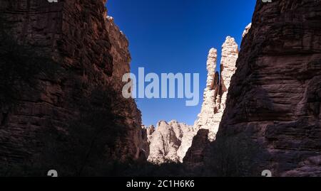 Bizzare Felsformation in Essendilene, Tassili nAjjer Nationalpark, Algerien Stockfoto