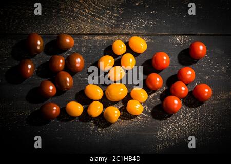 Tomatenmischung Stockfoto