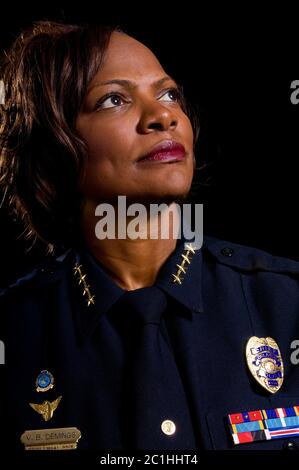 Orlando, Florida, USA. Mai 2008. Porträt der Rep. Val Demings (D-FL) während ihrer Zeit als Polizeichef in Orlando, Florida, aufgenommen am 21. Mai 2008. Zuma Press/Scott A. Miller. Quelle: Scott A. Miller/ZUMA Wire/Alamy Live News Stockfoto