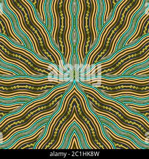 Tribal Wavy Nahtloses Muster Design Stockfoto