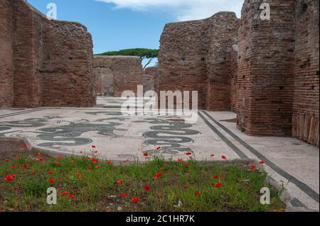 Ostia Antica, Italien. 13/06/2020: Parco Archeologico di Ostia Antica - Archäologischer Park von Ostia Antica © Andrea Sabbadini Stockfoto