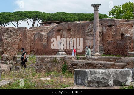 Ostia Antica, Italien. 13/06/2020: Parco Archeologico di Ostia Antica - Archäologischer Park von Ostia Antica © Andrea Sabbadini Stockfoto