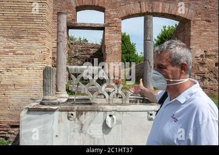 Ostia Antica, Italien. 13/06/2020: Parco Archeologico di Ostia Antica - Archäologischer Park von Ostia Antica © Andrea Sabbadini Stockfoto