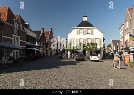 OOTMARSUM, NIEDERLANDE - 31. JULI 2018: Ootmarsum ist eine Stadt in der niederländischen Provinz Overijssel. It Stockfoto