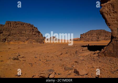 Abstrakte Rock Formation Boumediene, Tassili nAjjer Nationalpark, Algerien Stockfoto