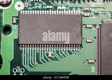 Diese sind detaillierte Ansichten der elektronischen Komponenten Stockfoto