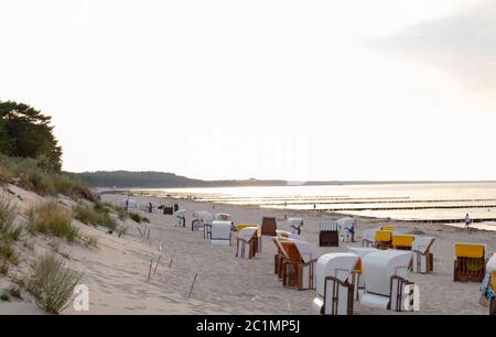 Der Strand von Koserow auf der Insel Usedom Stockfoto