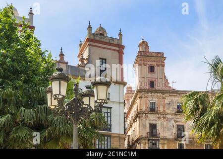 Spanien, Cááiz - Plaza de EspaÃ±a Stockfoto