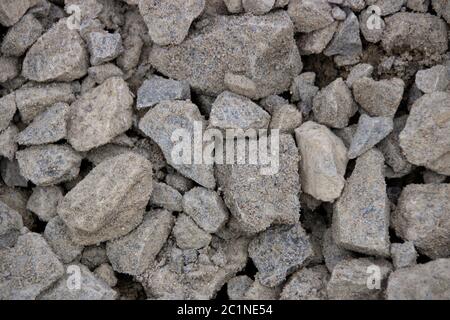 Nahaufnahme von Kies als Hintergrundbild Stockfoto