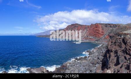 Bahia de Naos westlich von La Restinga im Süden der Insel El Hierro, Kanarische Inseln, Spanien Stockfoto