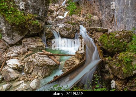 Poellatschlucht in Schongau bei Schloss Neuschwanstein Stockfoto