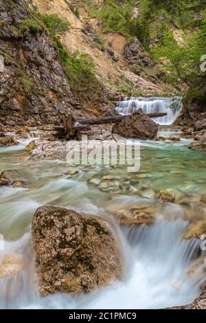 Poellatschlucht in Schongau bei Schloss Neuschwanstein Stockfoto